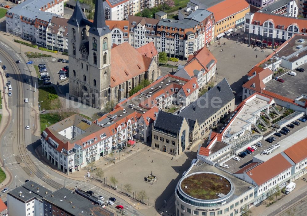 Luftaufnahme Halberstadt - Altstadtbereich und Innenstadtzentrum in Halberstadt im Bundesland Sachsen-Anhalt