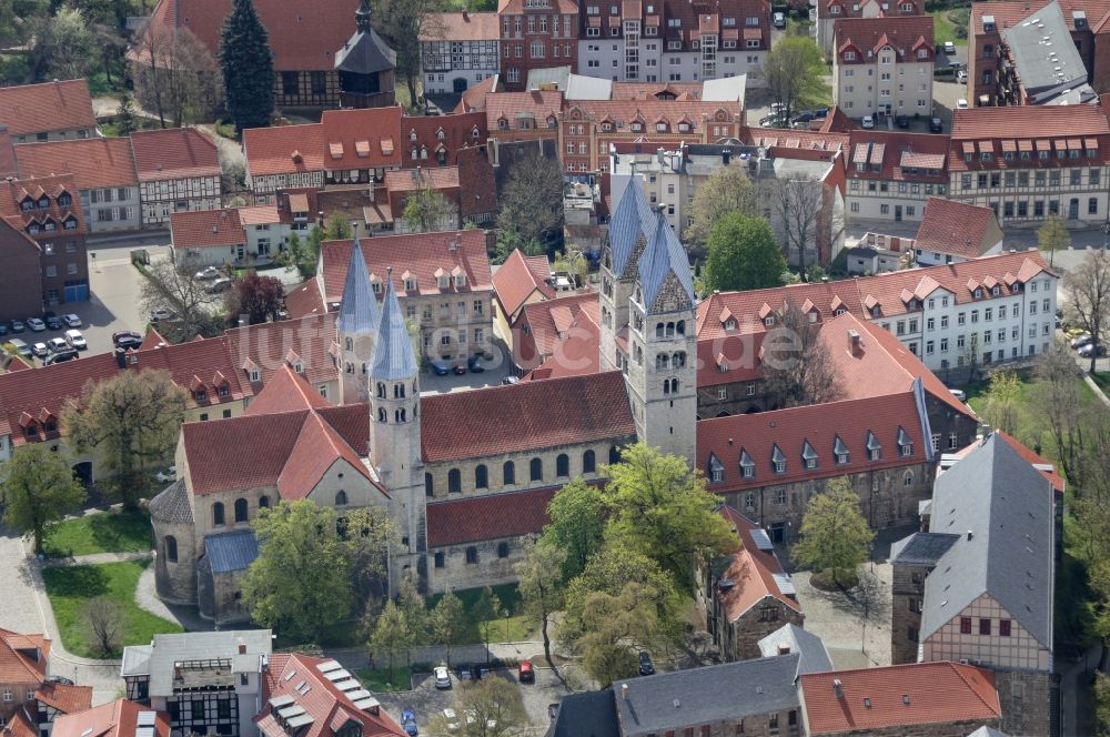 Luftbild Halberstadt - Altstadtbereich und Innenstadtzentrum in Halberstadt im Bundesland Sachsen-Anhalt mit der Liebfrauenkirche