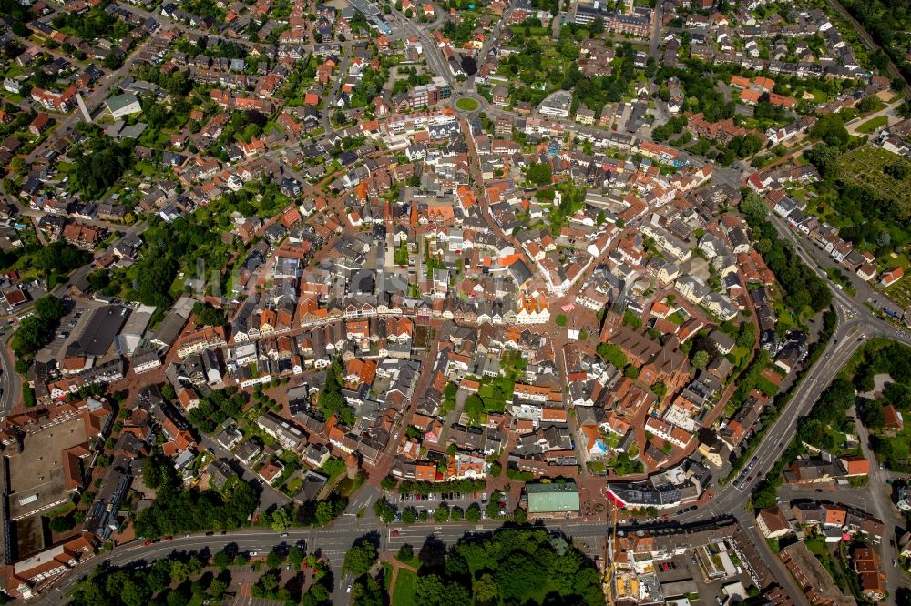 Haltern am See von oben - Altstadtbereich und Innenstadtzentrum in Haltern am See im Bundesland Nordrhein-Westfalen