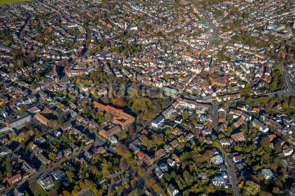 Haltern am See von oben - Altstadtbereich und Innenstadtzentrum in Haltern am See im Bundesland Nordrhein-Westfalen, Deutschland