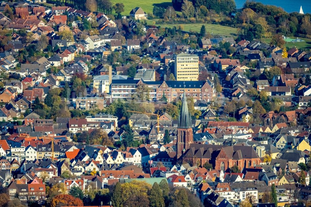 Haltern am See aus der Vogelperspektive: Altstadtbereich und Innenstadtzentrum in Haltern am See im Bundesland Nordrhein-Westfalen, Deutschland