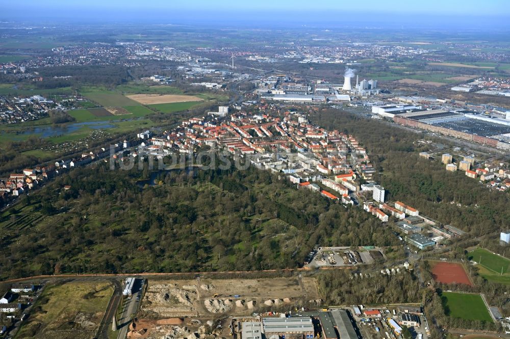 Luftaufnahme Hannover - Altstadtbereich und Innenstadtzentrum in Hannover im Bundesland Niedersachsen, Deutschland