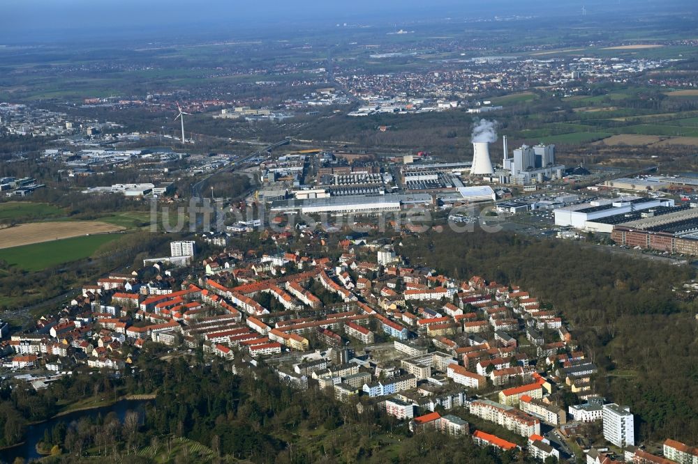 Hannover von oben - Altstadtbereich und Innenstadtzentrum in Hannover im Bundesland Niedersachsen, Deutschland