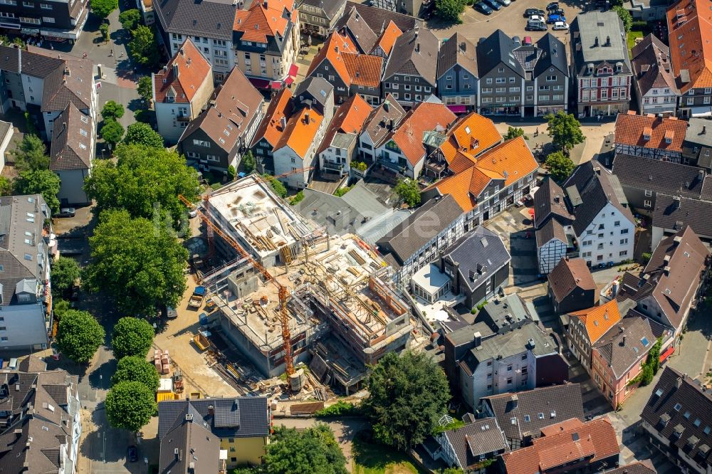 Luftbild Hattingen - Altstadtbereich und Innenstadtzentrum in Hattingen im Bundesland Nordrhein-Westfalen