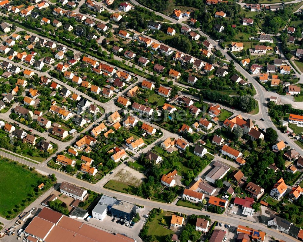 Herrieden aus der Vogelperspektive: Altstadtbereich und Innenstadtzentrum in Herrieden im Bundesland Bayern, Deutschland