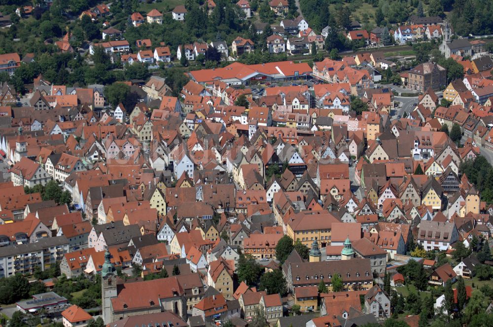 Luftbild Hersbruck - Altstadtbereich und Innenstadtzentrum in Hersbruck im Bundesland Bayern, Deutschland