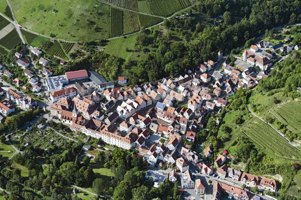 Luftbild Ingelfingen - Altstadtbereich und Innenstadtzentrum in Ingelfingen im Bundesland Baden-Württemberg, Deutschland