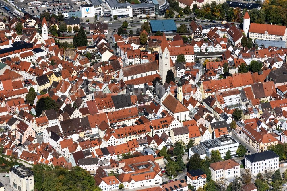 Luftaufnahme Kaufbeuren - Altstadtbereich und Innenstadtzentrum in Kaufbeuren im Bundesland Bayern, Deutschland