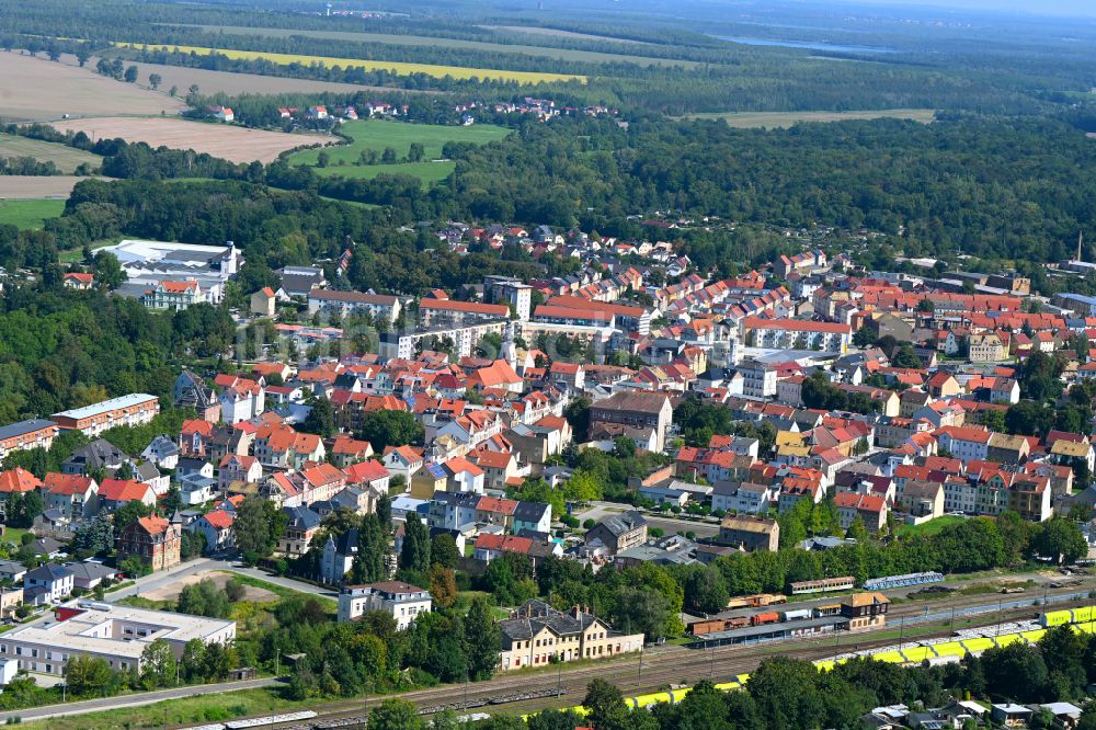 Luftaufnahme Kayna - Altstadtbereich und Innenstadtzentrum in Kayna im Bundesland Sachsen-Anhalt, Deutschland