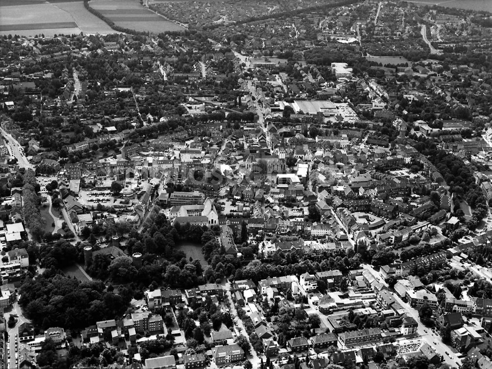 Luftaufnahme Kempen - Altstadtbereich und Innenstadtzentrum in Kempen im Bundesland Nordrhein-Westfalen, Deutschland