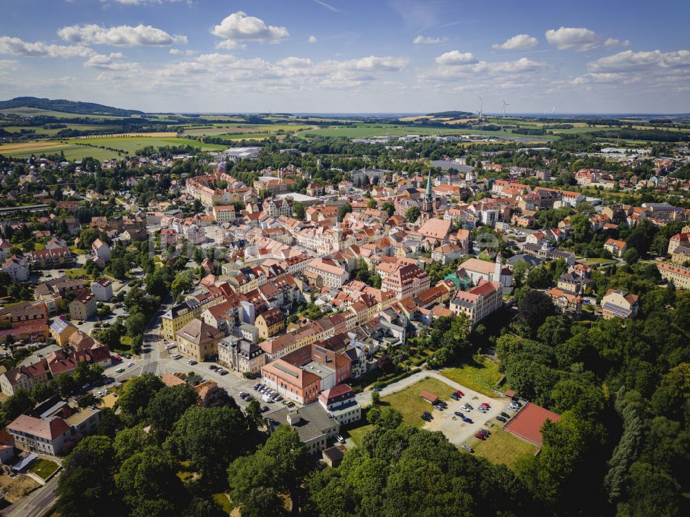 Luftbild Löbau - Altstadtbereich und Innenstadtzentrum in Löbau im Bundesland Sachsen, Deutschland