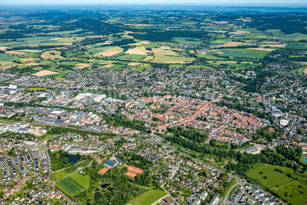 Luftbild Lemgo - Altstadtbereich und Innenstadtzentrum in Lemgo im Bundesland Nordrhein-Westfalen, Deutschland