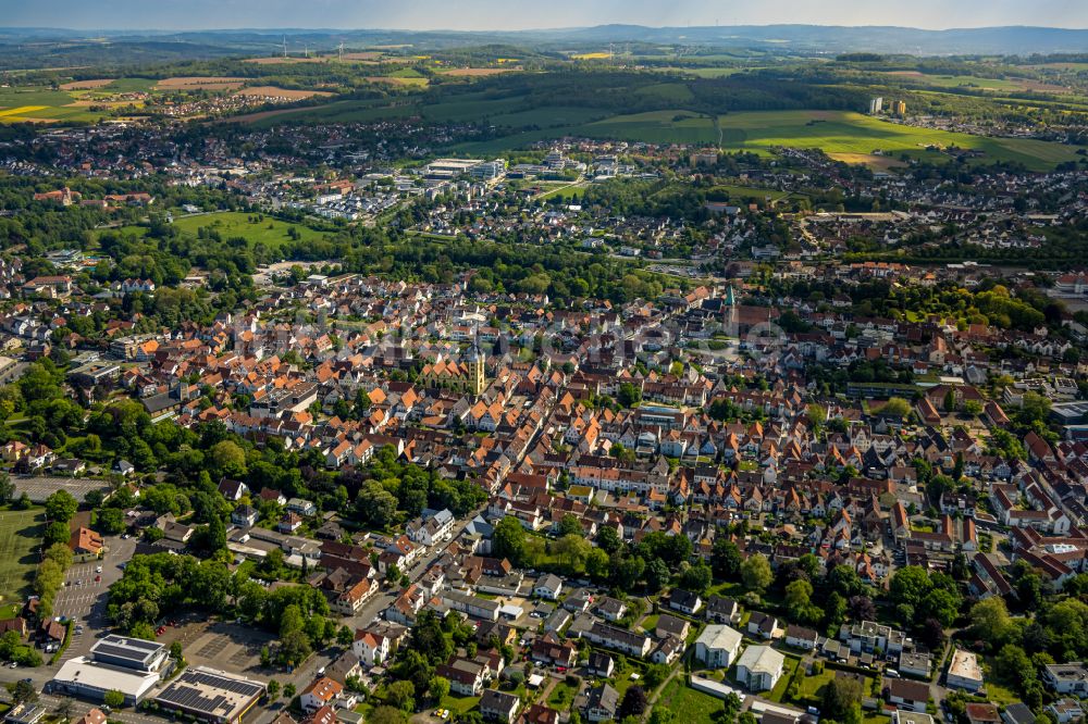 Lemgo von oben - Altstadtbereich und Innenstadtzentrum in Lemgo im Bundesland Nordrhein-Westfalen, Deutschland