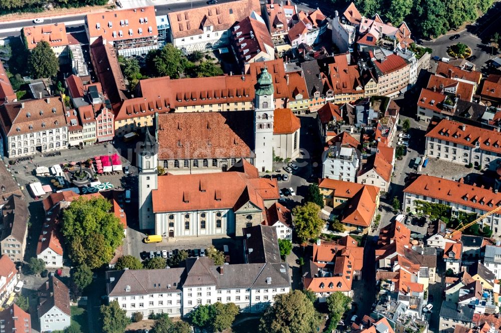 Lindau (Bodensee) aus der Vogelperspektive: Altstadtbereich und Innenstadtzentrum von Lindau im Bodensee im Bundesland Bayern
