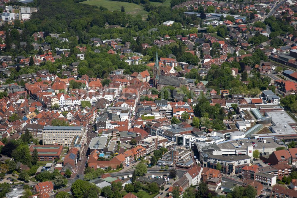 Luftbild Lingen (Ems) - Altstadtbereich und Innenstadtzentrum in Lingen (Ems) im Bundesland Niedersachsen, Deutschland