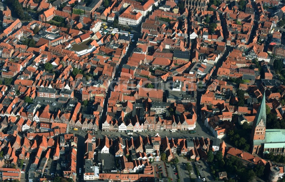 Luftbild Lüneburg - Altstadtbereich und Innenstadtzentrum in Lüneburg im Bundesland Niedersachsen