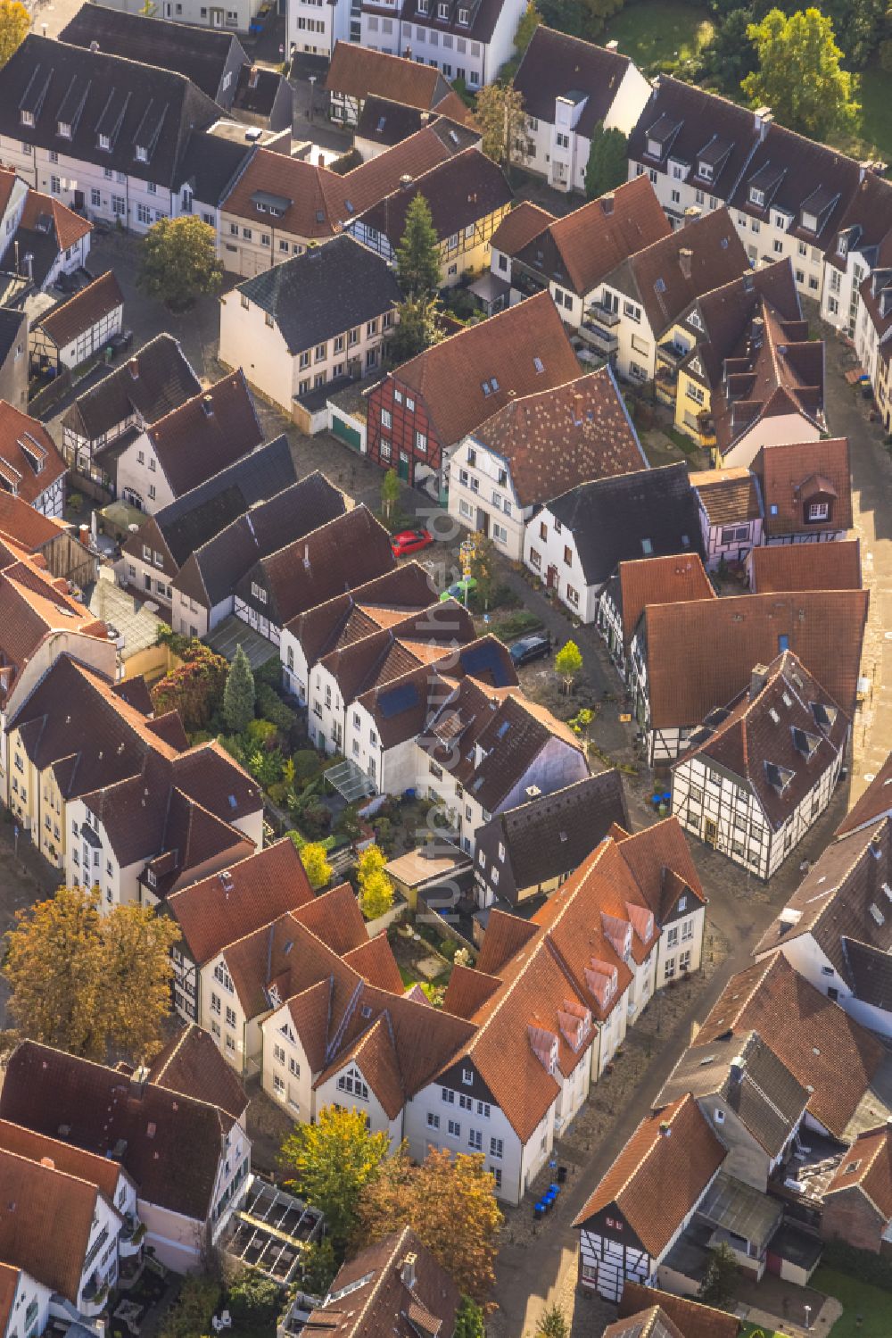 Luftaufnahme Lünen - Altstadtbereich und Innenstadtzentrum in Lünen im Bundesland Nordrhein-Westfalen, Deutschland