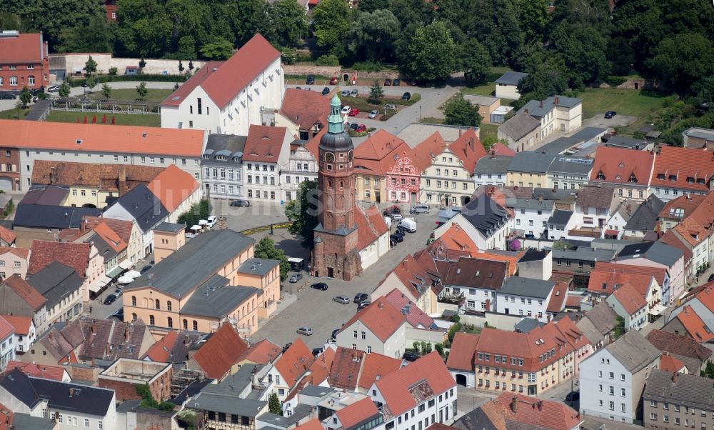 Luftbild Luckau - Altstadtbereich und Innenstadtzentrum in Luckau im Bundesland Brandenburg