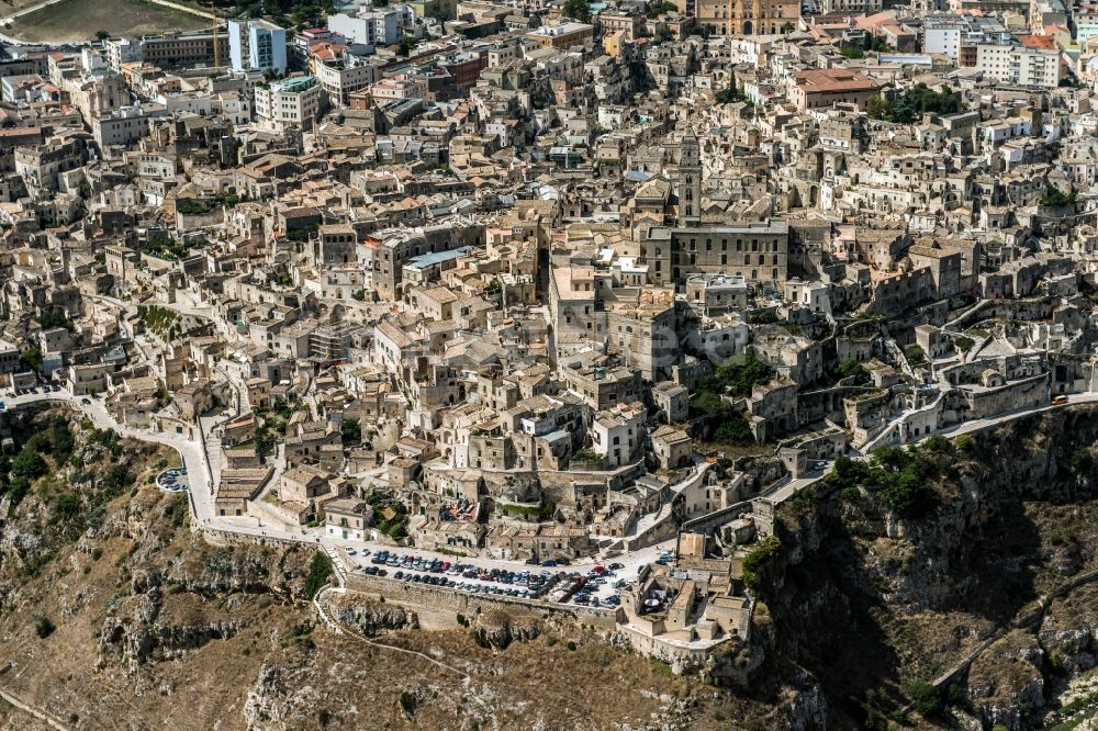 Luftbild Matera - Altstadtbereich und Innenstadtzentrum in Matera in Italien