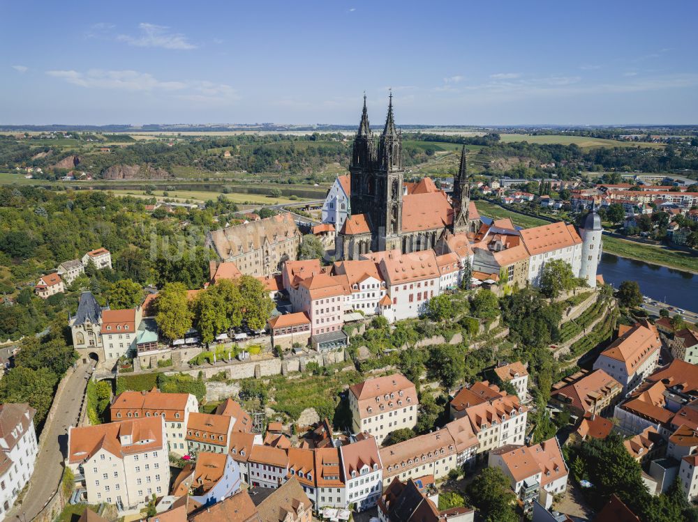 Luftaufnahme Meißen - Altstadtbereich und Innenstadtzentrum in Meißen im Bundesland Sachsen, Deutschland