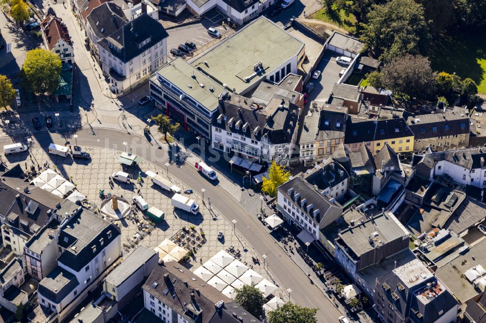 Luftaufnahme Mönchengladbach - Altstadtbereich und Innenstadtzentrum in Mönchengladbach im Bundesland Nordrhein-Westfalen, Deutschland