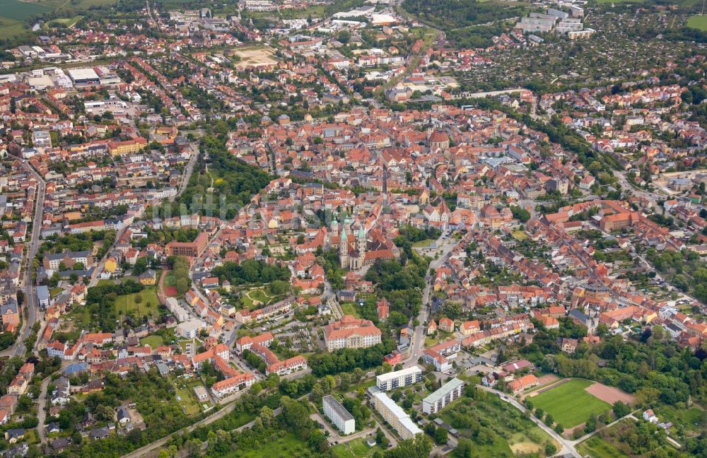 Luftaufnahme Naumburg (Saale) - Altstadtbereich und Innenstadtzentrum in Naumburg (Saale) im Bundesland Sachsen-Anhalt, Deutschland