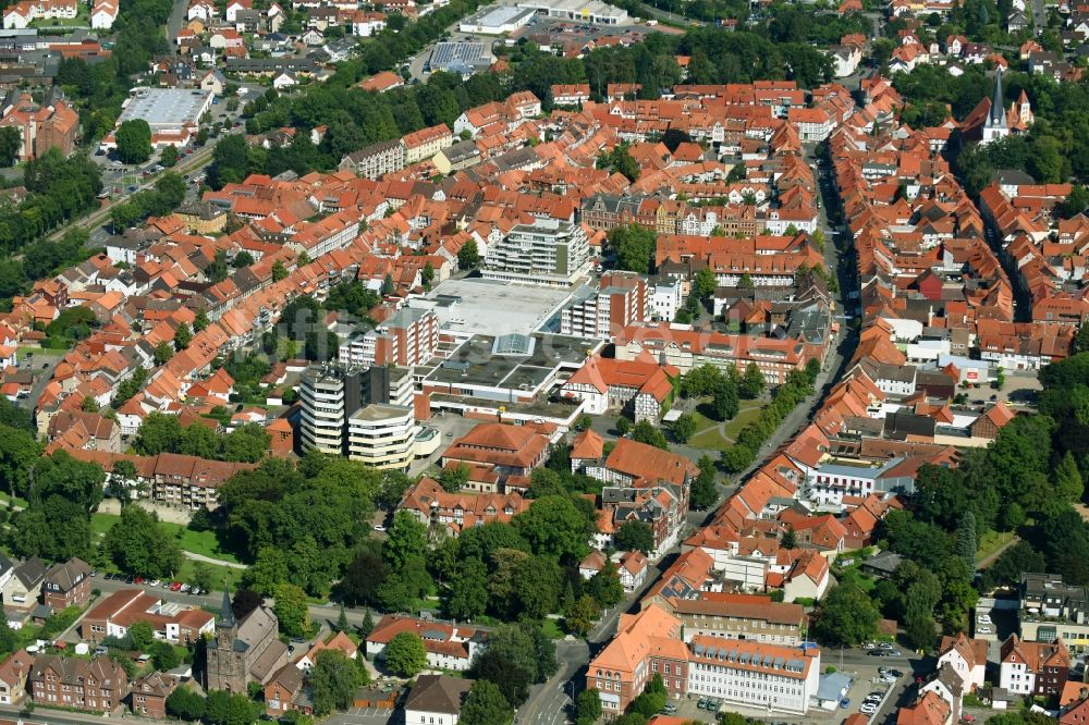 Northeim aus der Vogelperspektive: Altstadtbereich und Innenstadtzentrum in Northeim im Bundesland Niedersachsen, Deutschland