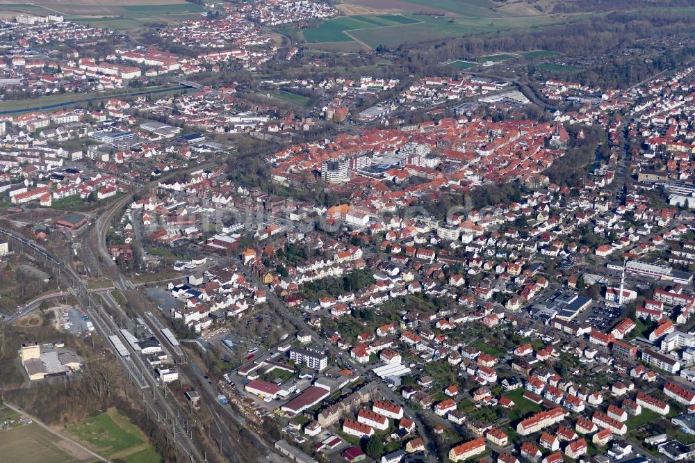 Northeim aus der Vogelperspektive: Altstadtbereich und Innenstadtzentrum in Northeim im Bundesland Niedersachsen, Deutschland