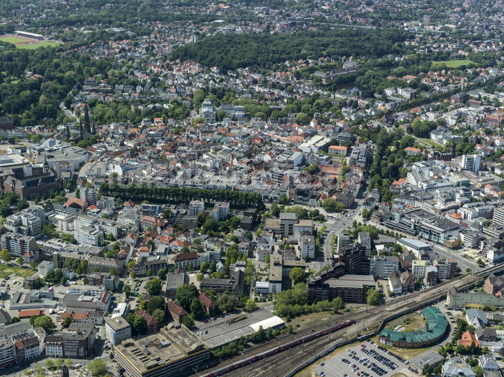 Luftbild Oldenburg - Altstadtbereich und Innenstadtzentrum in Oldenburg im Bundesland Niedersachsen, Deutschland