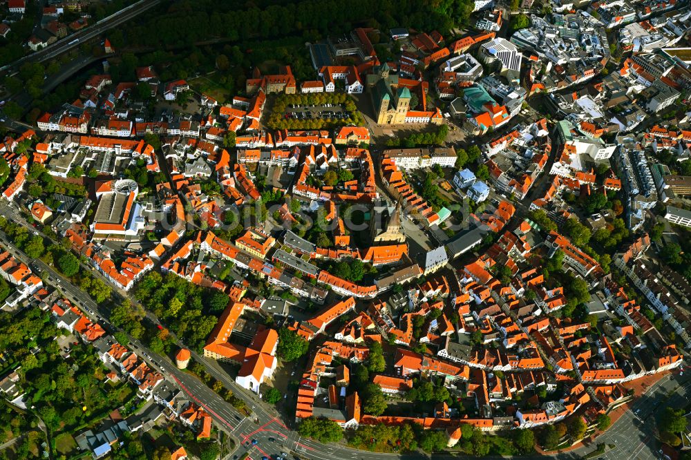 Luftbild Osnabrück - Altstadtbereich und Innenstadtzentrum in Osnabrück im Bundesland Niedersachsen, Deutschland