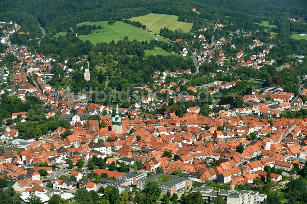 Luftbild Osterode am Harz - Altstadtbereich und Innenstadtzentrum in Osterode am Harz im Bundesland Niedersachsen, Deutschland