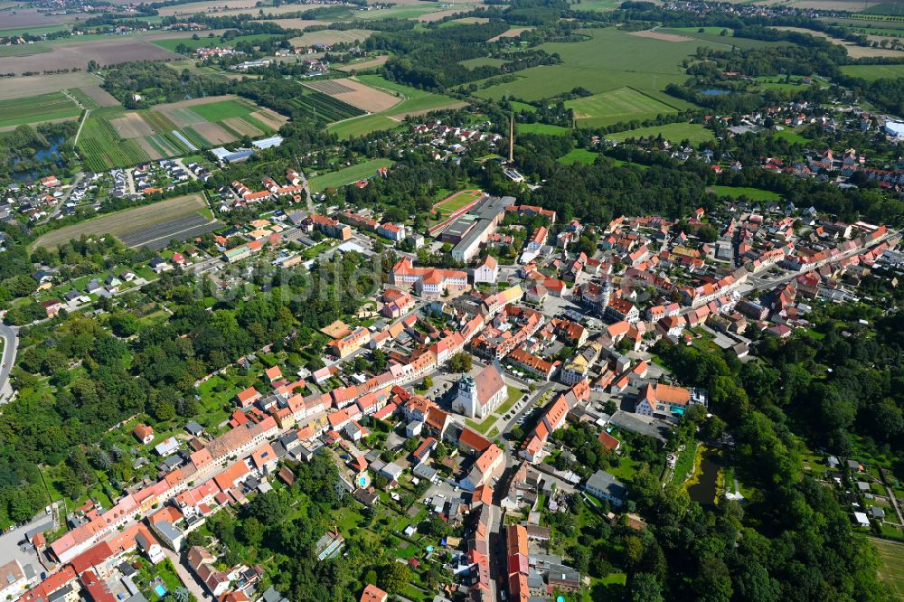 Luftbild Pegau - Altstadtbereich und Innenstadtzentrum in Pegau im Bundesland Sachsen, Deutschland