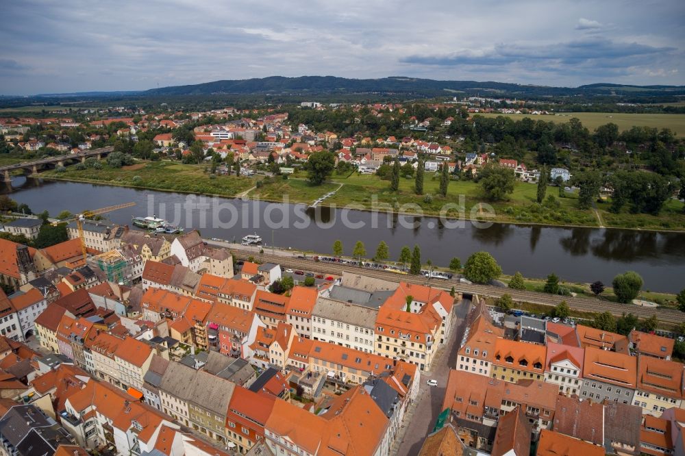 Luftbild Pirna - Altstadtbereich und Innenstadtzentrum in Pirna im Bundesland Sachsen, Deutschland