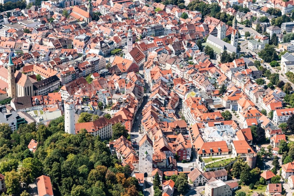 Ravensburg von oben - Altstadtbereich und Innenstadtzentrum in Ravensburg im Bundesland Baden-Württemberg, Deutschland