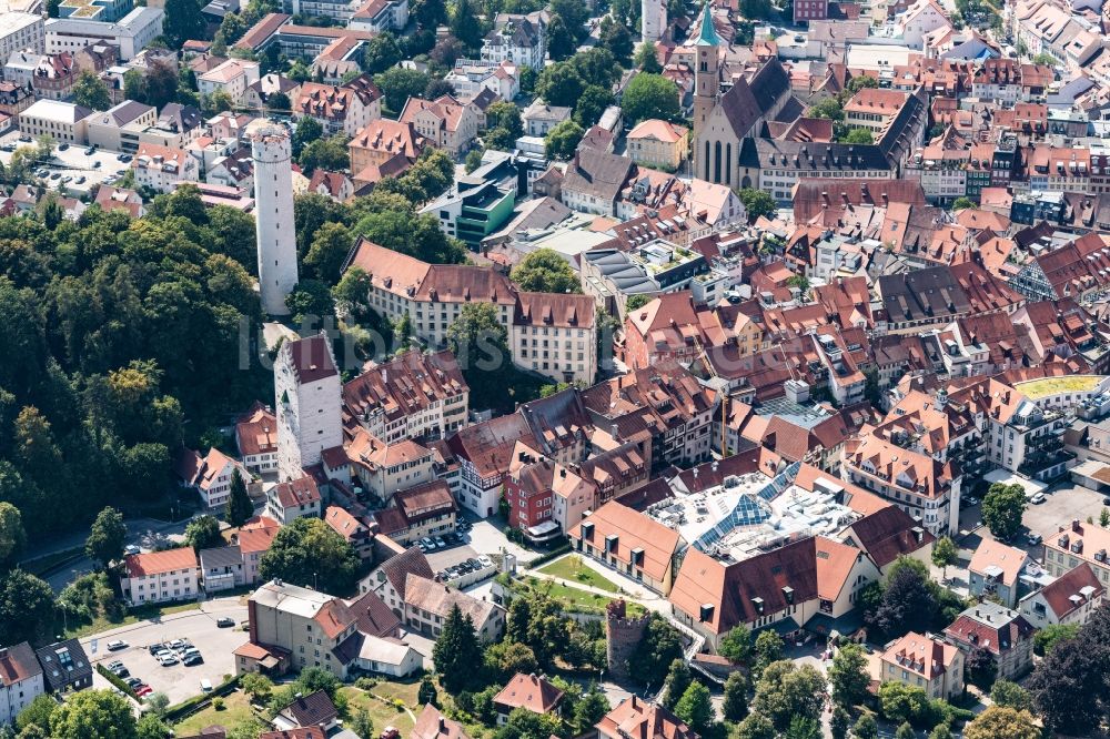 Ravensburg von oben - Altstadtbereich und Innenstadtzentrum in Ravensburg im Bundesland Baden-Württemberg, Deutschland