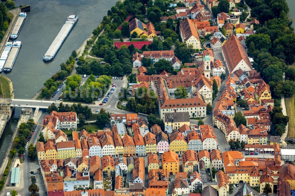 Luftbild Regensburg - Altstadtbereich und Innenstadtzentrum in Regensburg im Bundesland Bayern