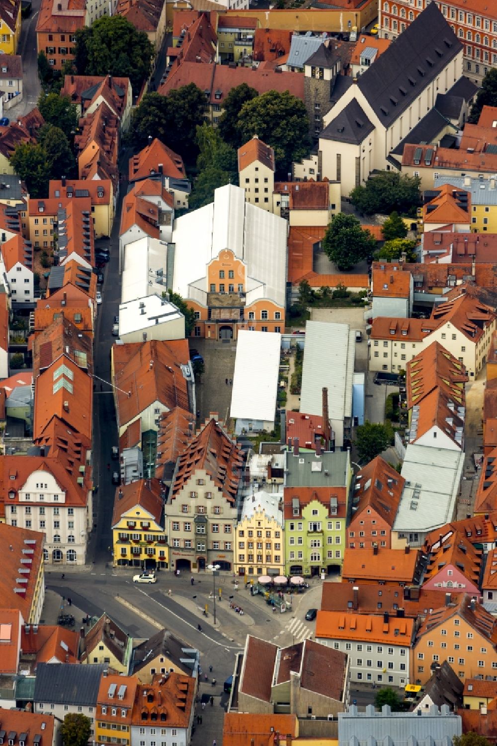 Luftbild Regensburg - Altstadtbereich und Innenstadtzentrum in Regensburg im Bundesland Bayern