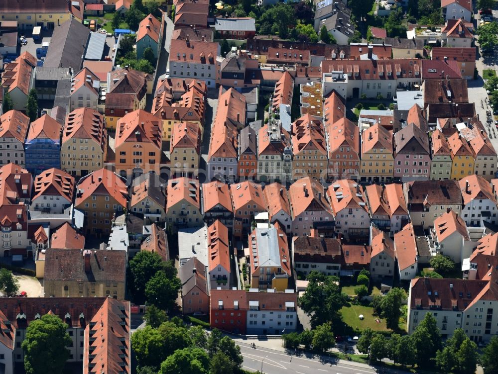 Luftaufnahme Regensburg - Altstadtbereich und Innenstadtzentrum in Regensburg im Bundesland Bayern, Deutschland