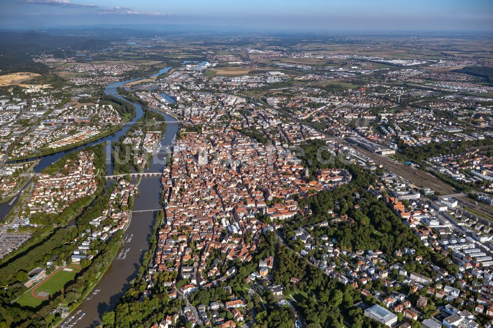 Luftbild Regensburg - Altstadtbereich und Innenstadtzentrum in Regensburg im Bundesland Bayern, Deutschland