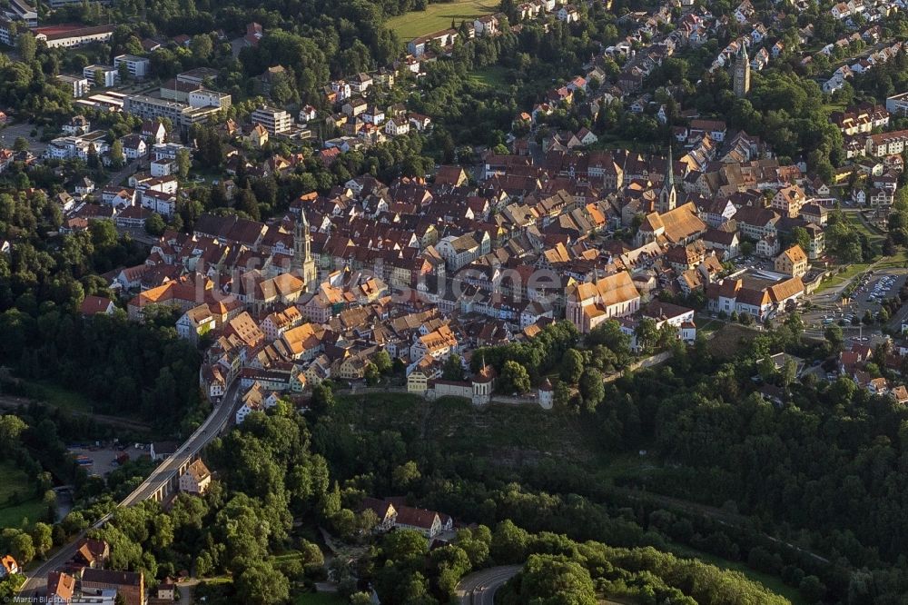 Luftaufnahme Rottweil - Altstadtbereich und Innenstadtzentrum in Rottweil im Bundesland Baden-Württemberg