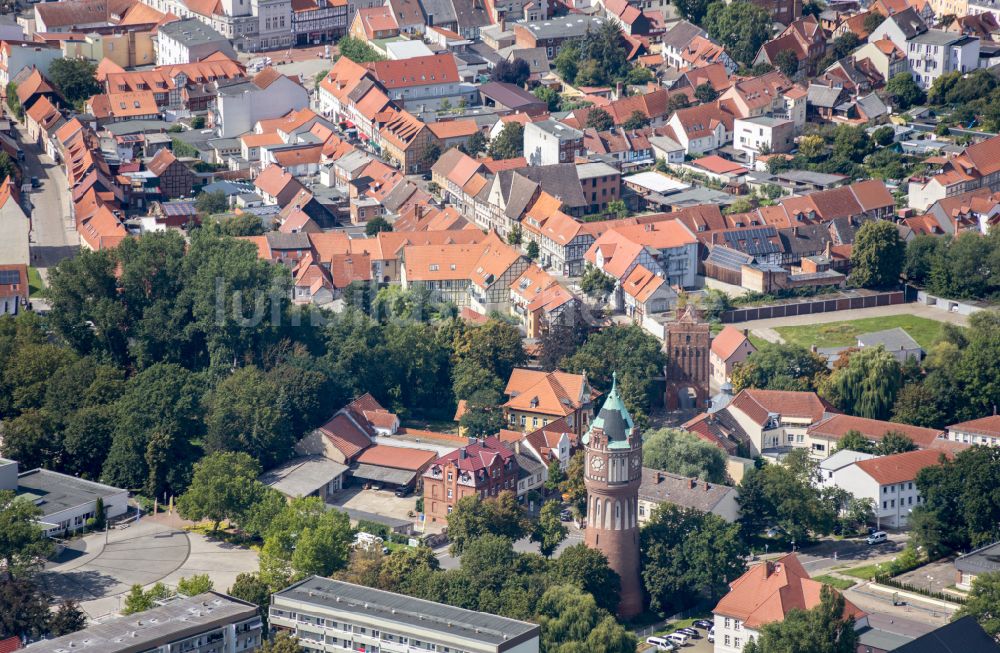 Luftbild Salzwedel - Altstadtbereich und Innenstadtzentrum in Salzwedel im Bundesland Sachsen-Anhalt, Deutschland