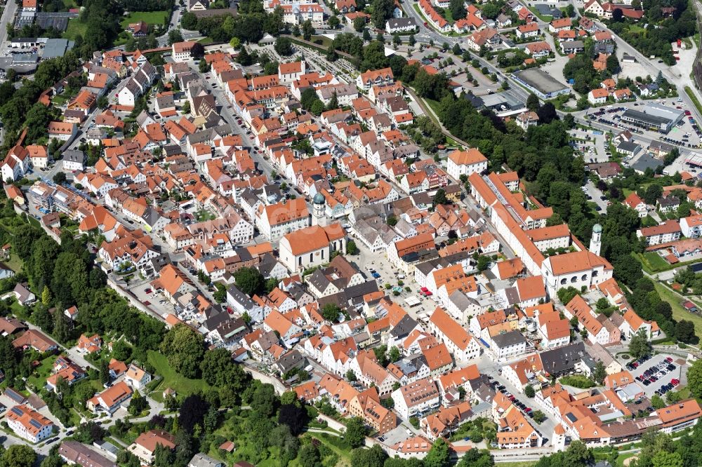 Luftbild Schongau - Altstadtbereich und Innenstadtzentrum in Schongau im Bundesland Bayern, Deutschland