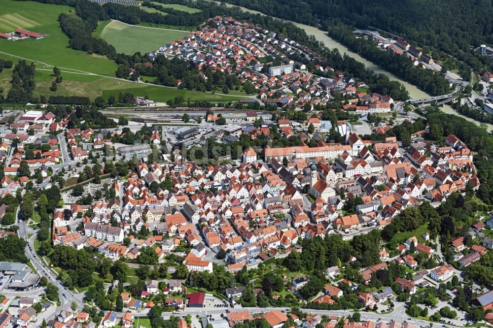 Luftbild Schongau - Altstadtbereich und Innenstadtzentrum in Schongau im Bundesland Bayern, Deutschland