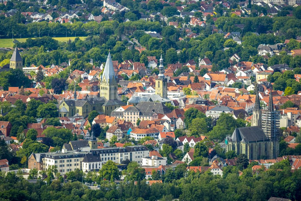 Soest aus der Vogelperspektive: Altstadtbereich und Innenstadtzentrum in Soest im Bundesland Nordrhein-Westfalen, Deutschland