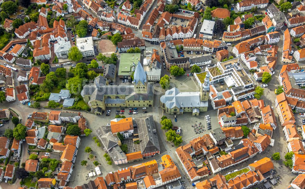 Luftbild Soest - Altstadtbereich und Innenstadtzentrum in Soest im Bundesland Nordrhein-Westfalen, Deutschland