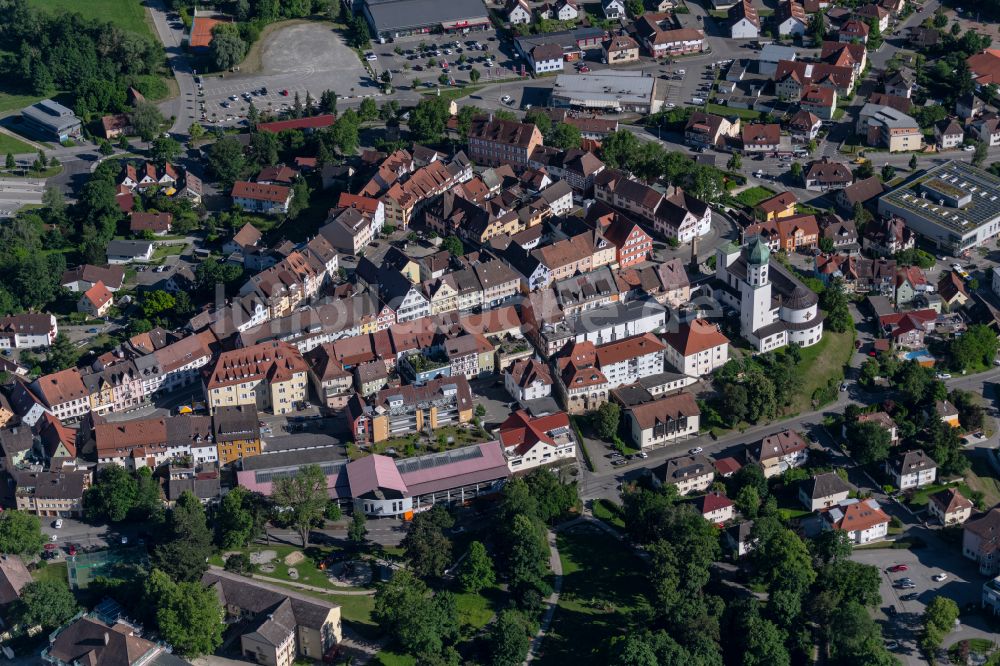 Luftbild Stockach - Altstadtbereich und Innenstadtzentrum in Stockach im Bundesland Baden-Württemberg, Deutschland