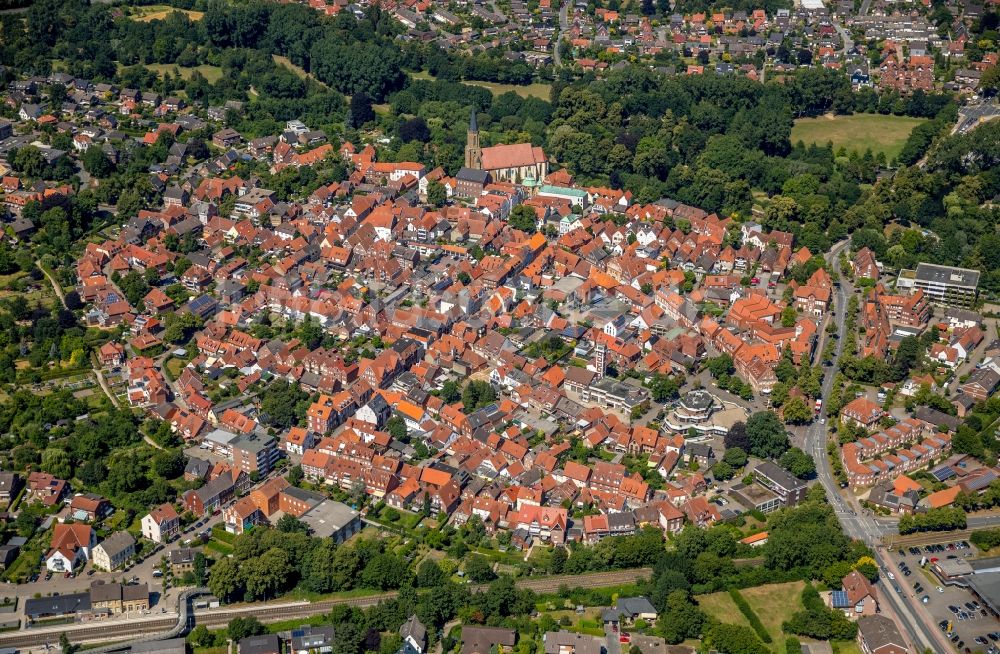 Luftbild Telgte - Altstadtbereich und Innenstadtzentrum in Telgte im Bundesland Nordrhein-Westfalen, Deutschland