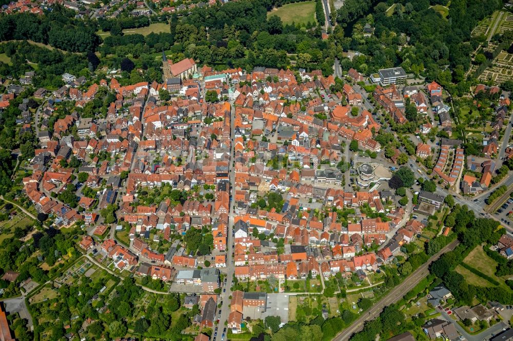 Luftbild Telgte - Altstadtbereich und Innenstadtzentrum in Telgte im Bundesland Nordrhein-Westfalen, Deutschland