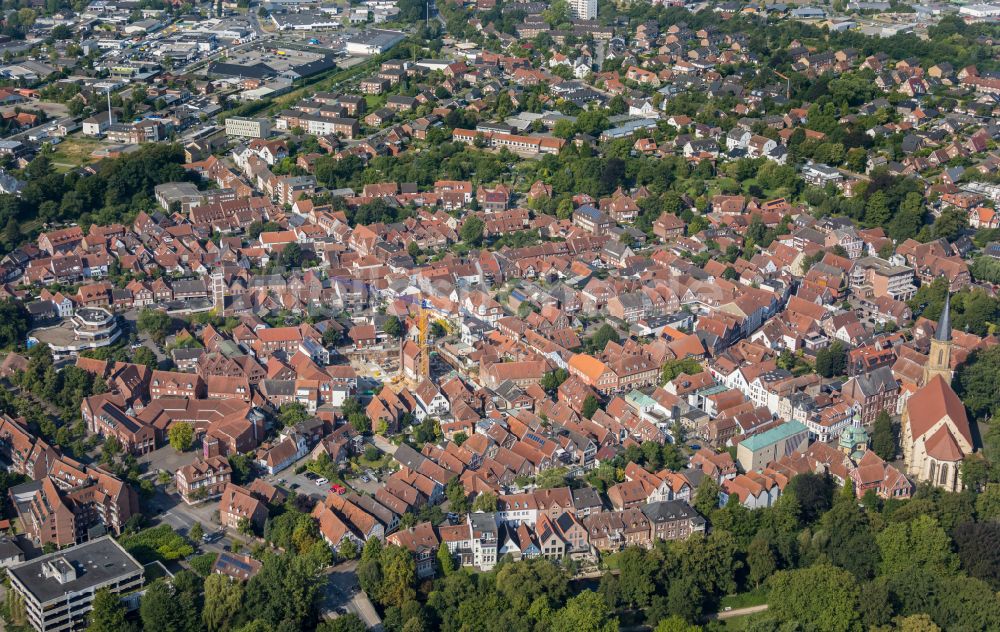 Telgte aus der Vogelperspektive: Altstadtbereich und Innenstadtzentrum in Telgte im Bundesland Nordrhein-Westfalen, Deutschland