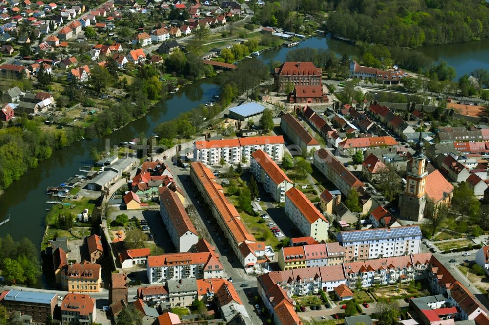 Luftaufnahme Templin - Altstadtbereich und Innenstadtzentrum in Templin im Bundesland Brandenburg, Deutschland